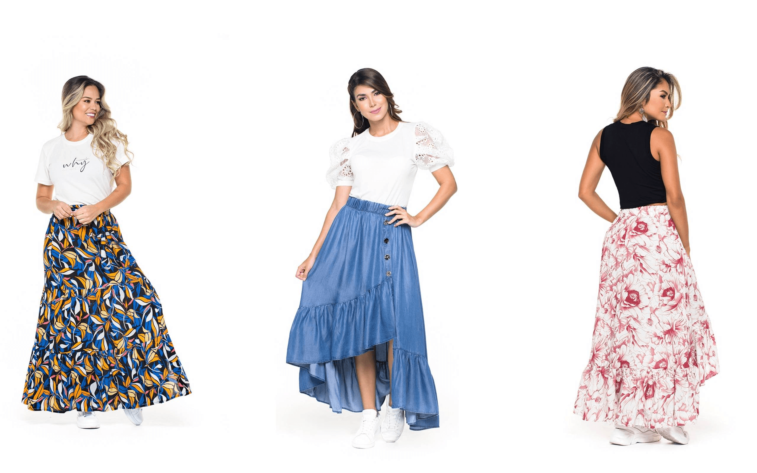 Que blusa usar con falda larga sale