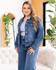 Chaqueta Denim Elemental Efecto Degradé Marca Trucco´s Plus Size