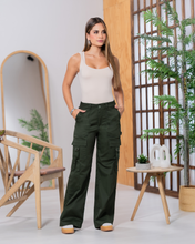 Pantalón Tiro Alto Tipo Cargo Con Trabilla Marca Trucco´s