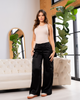Pantalón Wide Leg Tipo Cargo Efecto Satín Marca Trucco´s