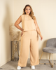 Set 2 Piezas Chaleco De anudar En Espalda Pantalón Wide Leg Marca Trucco´s
