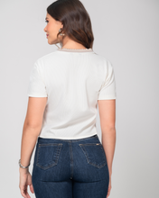 Blusa Manga Corta Ruedo Asimétrico Marca Trucco´s