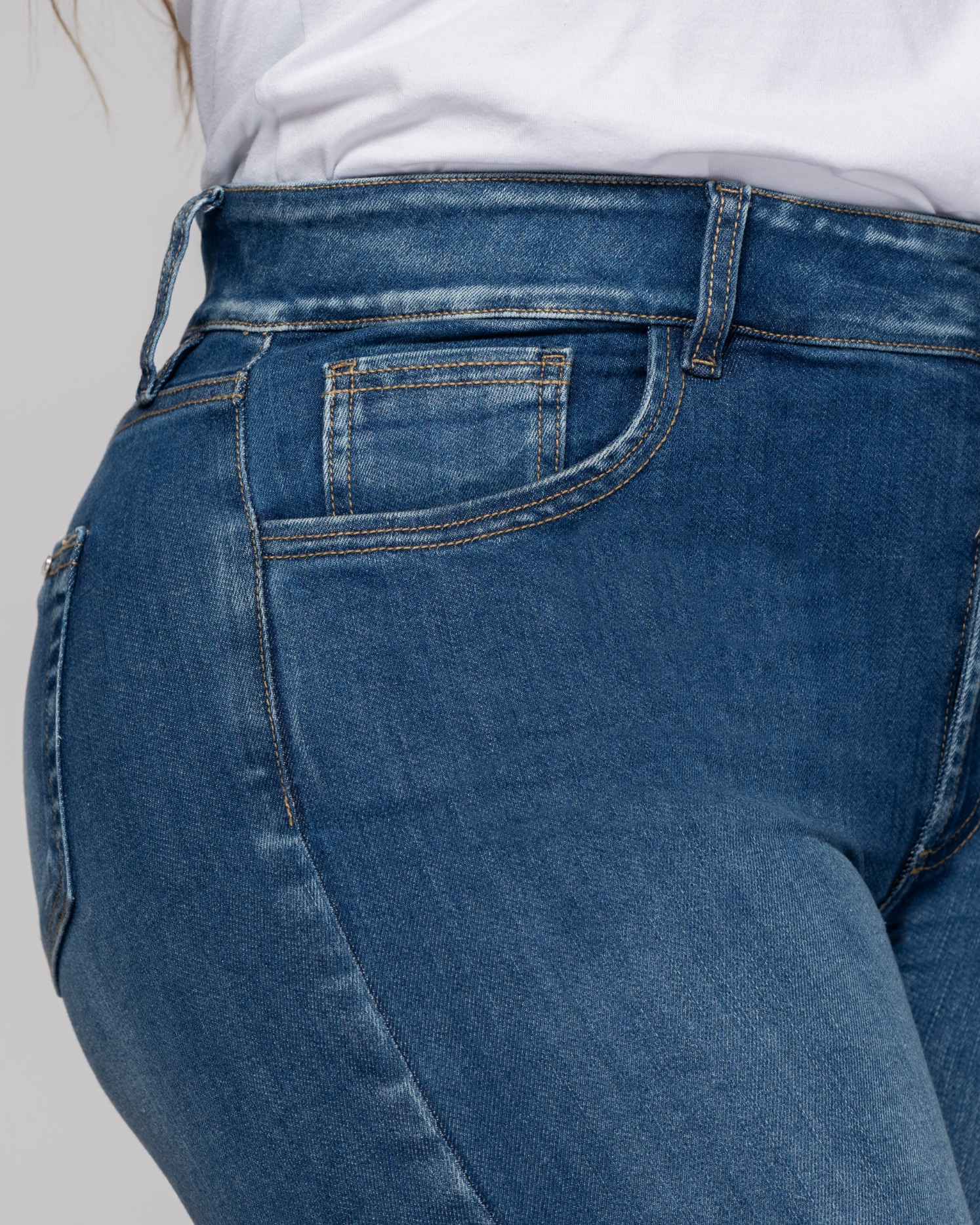 Jean Bota Recta Tiro Alto Talla única Exclusivo Marca Trucco´s Plus Size