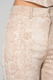 Jean Wide Tiro Alto Tendencia Print Pitón Marca Trucco´s
