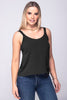 Blusa De Tiras Color Negro, Arena, Hortensia Y Mocca Marca Trucco's