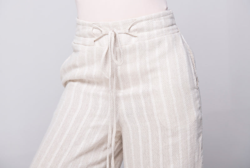 Pantalón Wide Leg Color Natural Marca Trucco's