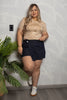 Falda Short Tiro Alto Asimétrica marca Trucco´s Plus Size