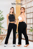 Jean Bota Recta Tiro Alto Talla única Negro Exclusivo Marca Trucco´s