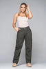Pantalón Cargo Bota Recta Tiro Alto Marca Trucco´s