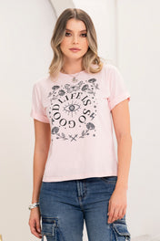 Camiseta Básica Estampado Good Life Marca Trucco´s