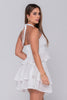 Set 2 Piezas en Ojalillo, Falda Corta Blusa Halter Marca Trucco´s Plus Size