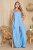 Enterizo Largo Palazzo En Tencel Marca Trucco´s Plus Size