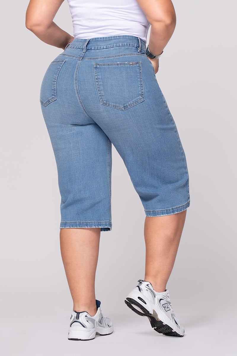 Bermuda Clásica Tiro Alto Marca TRucco´s Plus Size