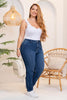 Jean Mom Fit Tiro Alto Costura Frontal Expuesta Marca Trucco´s Plus Size