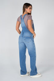 Overol Oversize Denim Bota Recta Marca Trucco´s