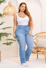Jean Cargo Tiro Alto Bota Recta Marca Trucco´s Plus Size