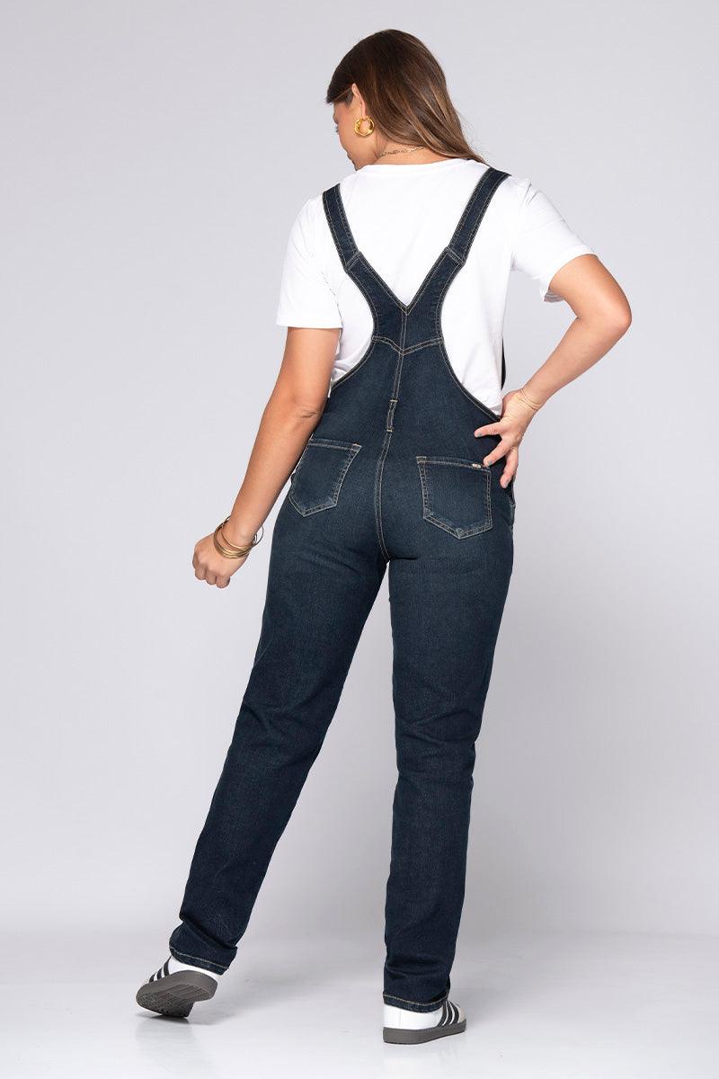 Overol Oversize Bota Recta Tiro Alto Tapa con Bolsillos Marca Trucco´s