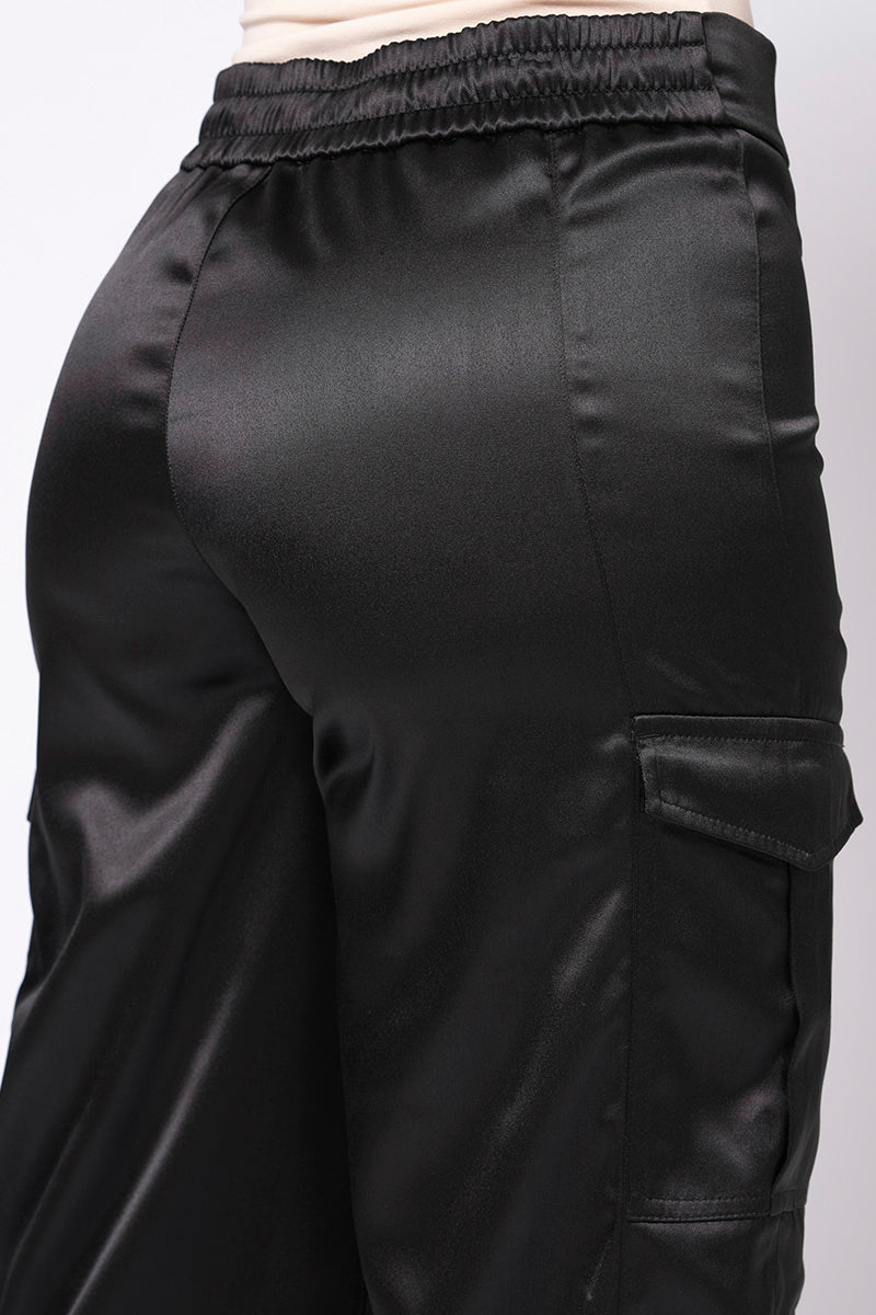Pantalón Cargo Tiro Alto Bota Recta Pretina Resortada Marca Trucco´s