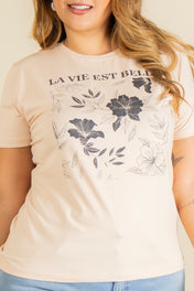 Camiseta Basica Estampado Floral Marca Trucco´s Plus Size