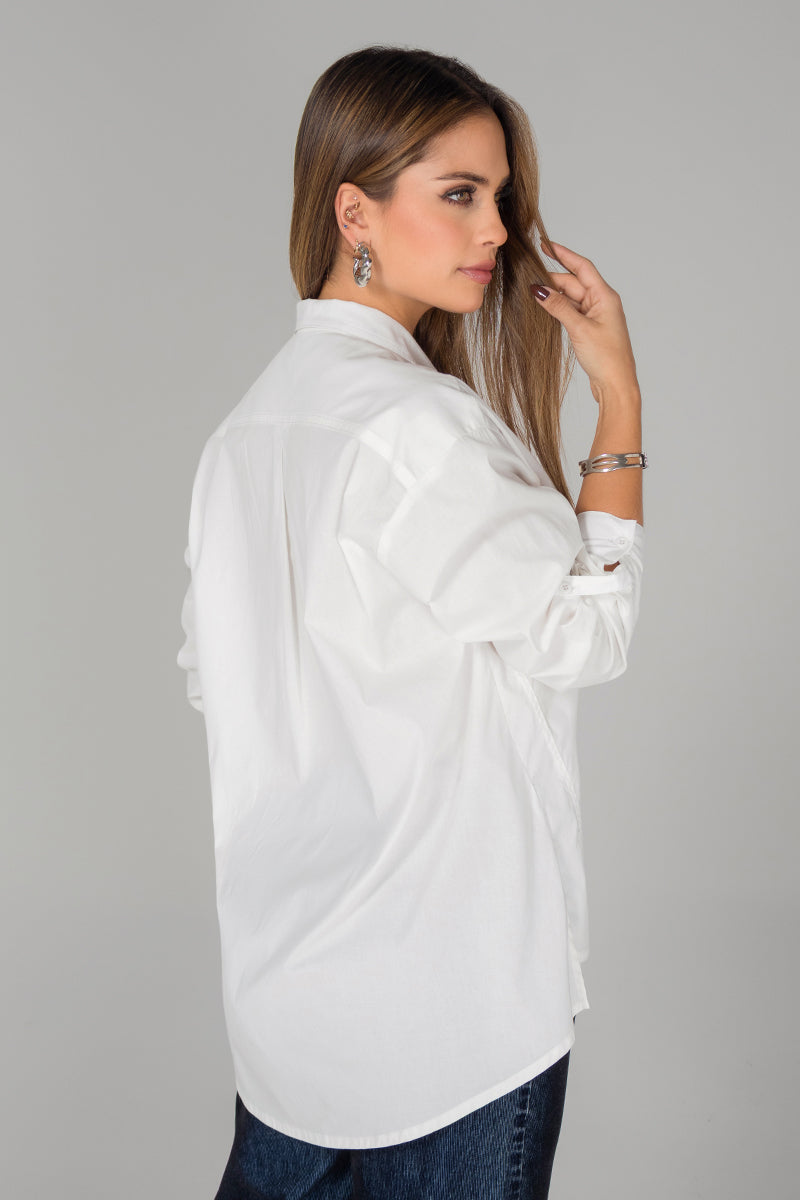 Camisa Manga Larga Asimétrica marca Trucco´s