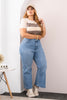 Jean Palazzo Corto Tiro Alto Con Procesos Ecosostenibles Marca Trucco´s Plus Size