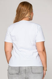 Camiseta Básica Estampado en Relieve Marca Trucco´s Plus Size