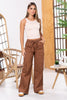 Pantalón Cargo Tiro Alto Costura Irregular Marca Trucco´s