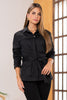 Chaqueta Larga Tipo Cargo con Cinturón Marca Trucco´s