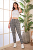 Pantalón Clásico Skinny Tiro Alto Tela en Cuadrículas Marca Trucco´s