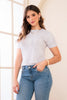 Camiseta Cuello Redondo Acabado en Devoré Marca Trucco´s
