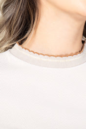 Blusa Manga Corta Ruedo Asimétrico Marca Trucco´s