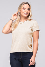 Camiseta Básica Color Gris, Salmón, Dorado Y Negro Marca Trucco's