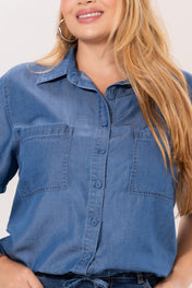 Camisa en Tencel Manga Corta marca Trucco´s Plus Size