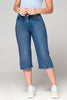 Bermuda Larga Denim Tiro Alto Marca Trucco's