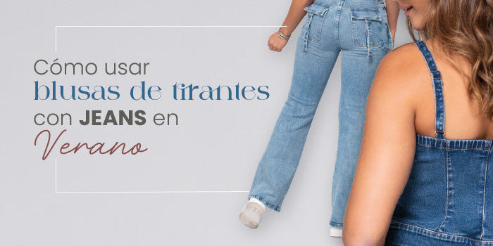 Cómo usar blusas de tirantes con jeans en verano