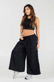 Pantalón Palazzo Fluido de Cintura Alta Marca Trucco´s