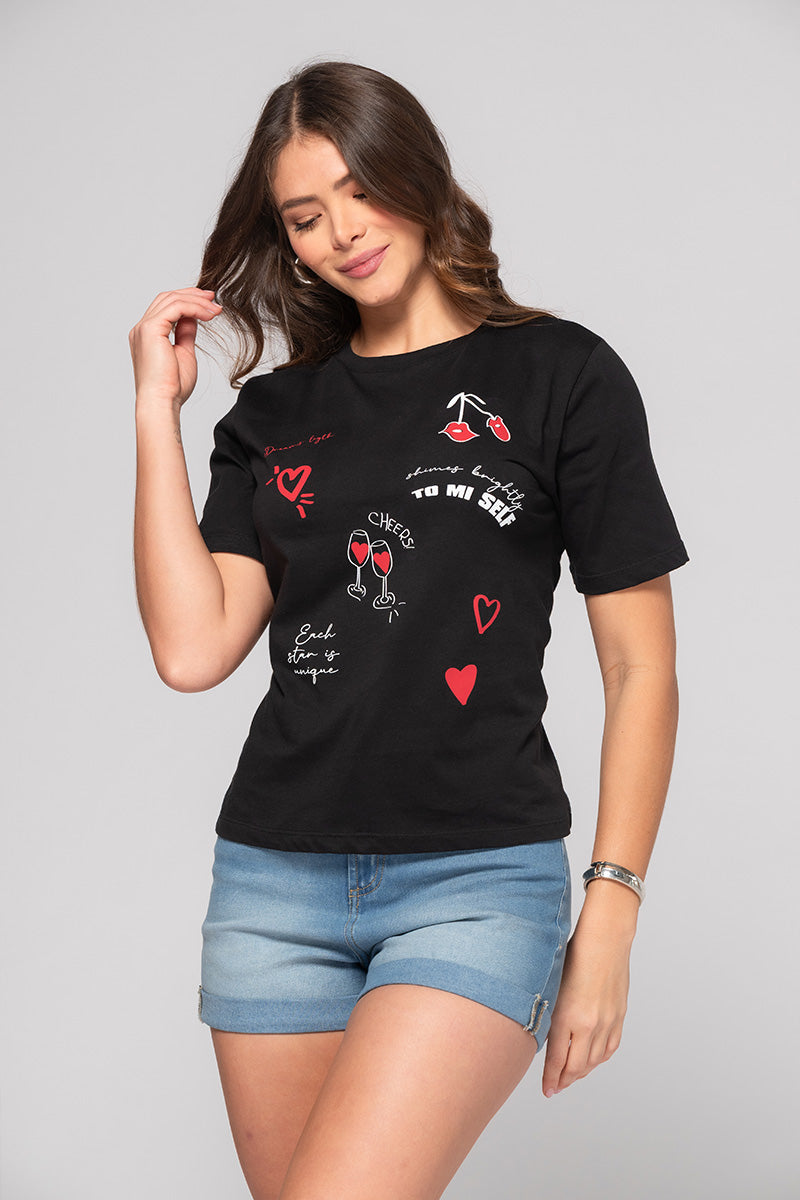 Camiseta con estampado floral Marca Trucco´s