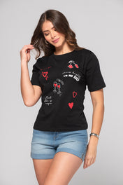 Camiseta con estampado floral Marca Trucco´s