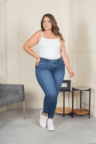 Jean Skinny Talla Única Plus Size Exclusivo Marca Trucco´s - 4