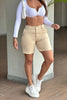 Short Beige Tiro Alto Fit Moldeador