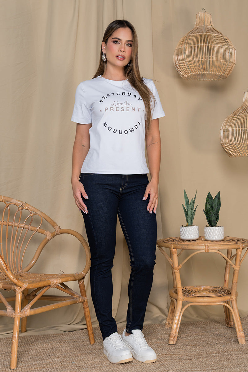 Jean Skinny Tiro Alto Marca Trucco´s