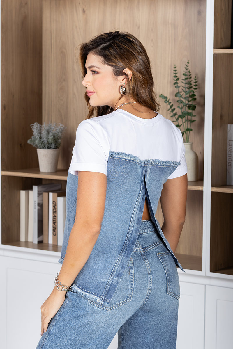 Blusa Manga Corta Marca Trucco´s