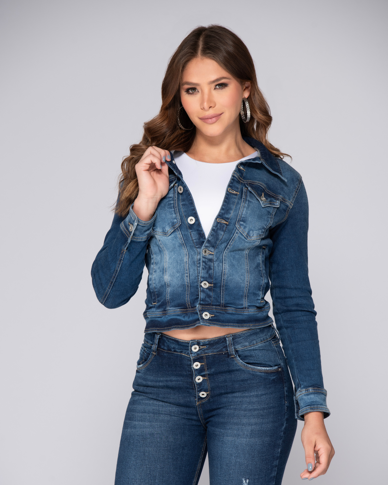 Chaqueta Denim Elemental Efecto Degradé Marca Trucco´s