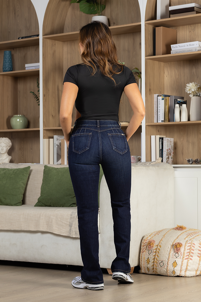 Body manga corta ajustado con escote Marca Trucco´s