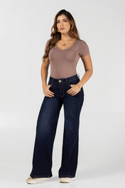 Body Manga Corta Ajustado Estilo Chic Marca Trucco´s