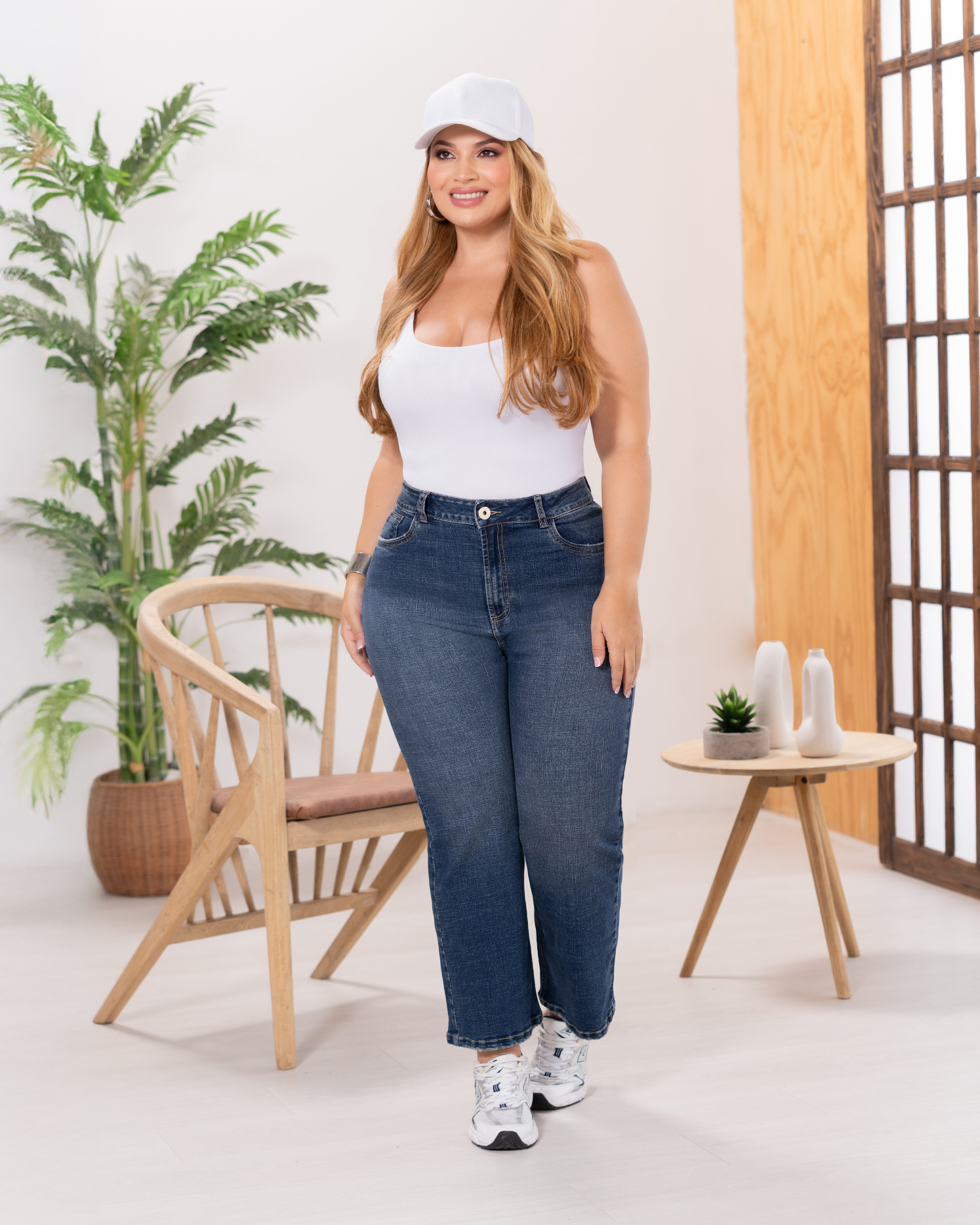 Jean Palazzo Tiro Alto Marca Trucco´s Plus Size