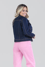 Chaqueta Clásica Denim Color Azul Oscuro Marca Trucco´s