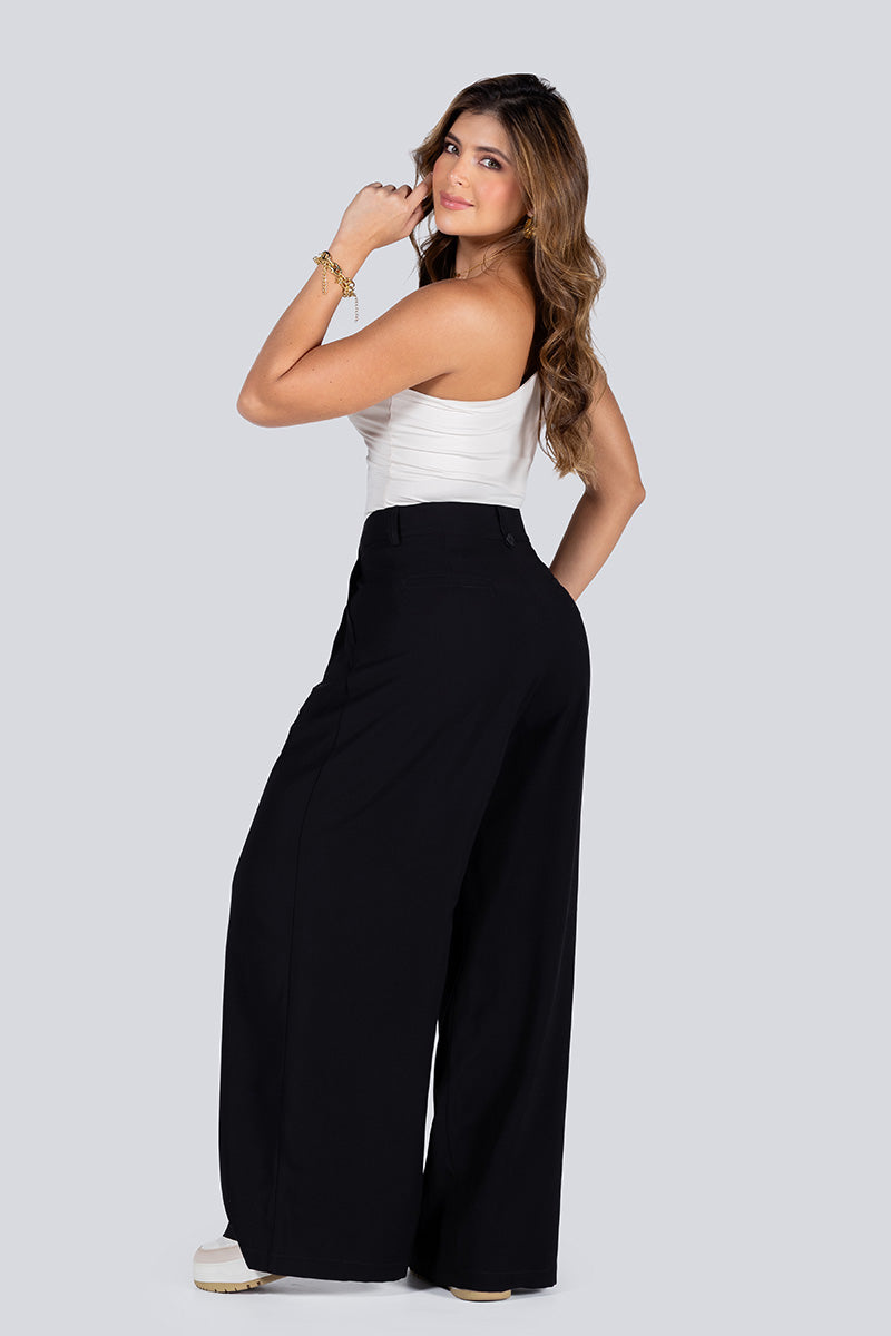 Pantalón Wide Leg de Talle Alto  Marca Trucco´s - REVISAR