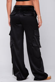Pantalón cargo femenino tiro alto ajuste slim estilo urbano Marca Trucco´s