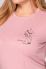 Camiseta Básica con Estampado Punto Corazón Marca Trucco´s Plus Size